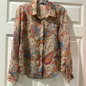 Umgee Multicolor Paisley Button Down Shirt
